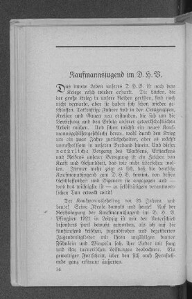 Kaufmannsjugend im D.H.V.
