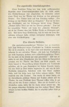 Eine rührende Geschichte
