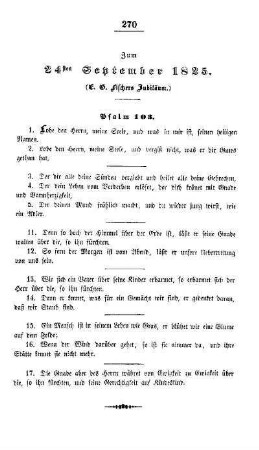 Zum 24sten September 1825