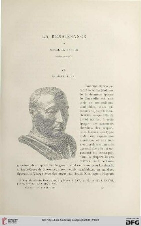 2. Pér. 38.1888: La Renaissance au Musée de Berlin, 6, La sculpture