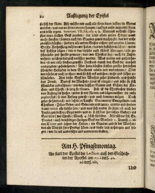 24-43, Am Heiligen Pfingstmontag