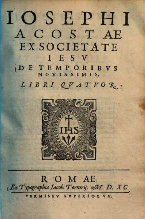 De temporibus novissimis : libri IV.