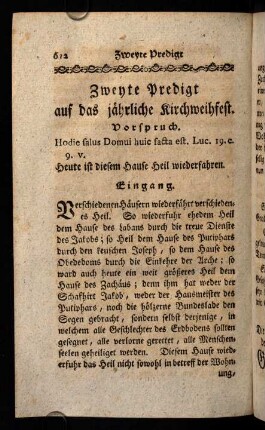 612-621, Zweyte Predigt.
