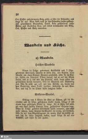 Mandeln und Köche