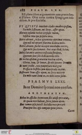 (Psalmvs LXXI - Psalmvs LXXX)