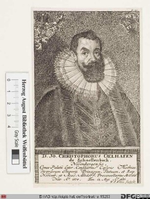 Bildnis Johann Christoph Oelhafen (von Schöllenbach)