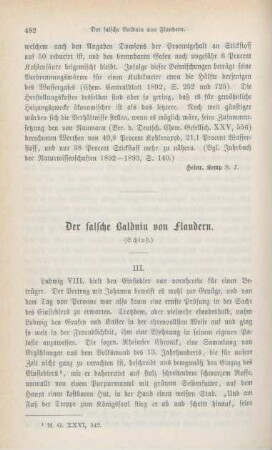 482-495 Der falsche Balduin von Flandern : Schluß