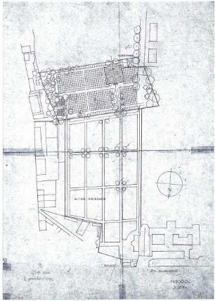 Döllgast, Hans; Neuburg an der Donau (Bayern); Friedhofssiedlung - Lageplan