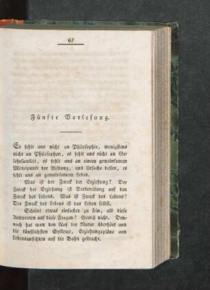 Fünfte Vorlesung