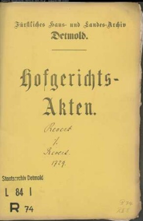 Revert, Joh. Gerd gegen Joh. Heinrich Revert im Sporke - Brautschatz