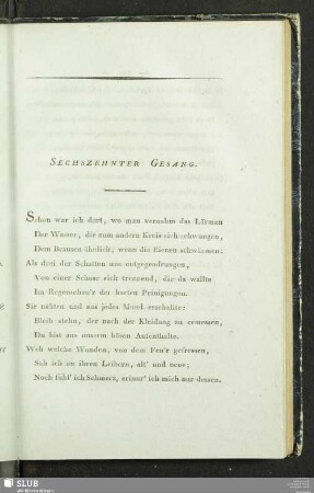 Sechszehnter Gesang