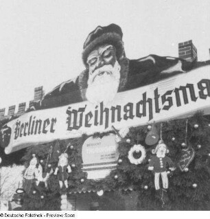 Berlin-Lustgarten, Werbung für Reisen nach Thüringen auf dem Weihnachtsmarkt
