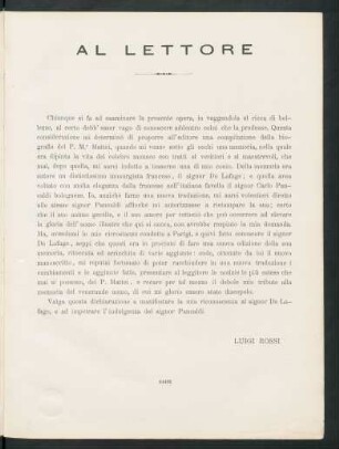Al lettore