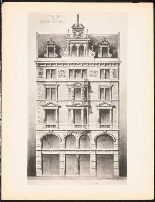 Geschäftshaus: Ansicht (aus: Drucke von Seminararbeiten der Königlich Technischen Hochschule Berlin, Bd. II)
