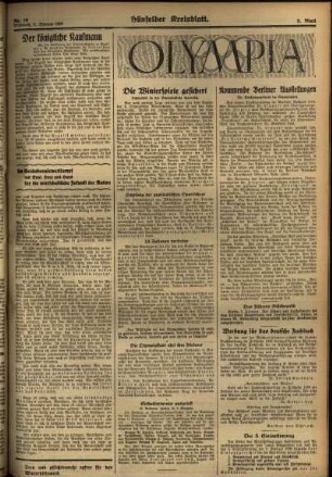 Zweite Ausgabe vom Mittwoch, den 05. Februar 1936.