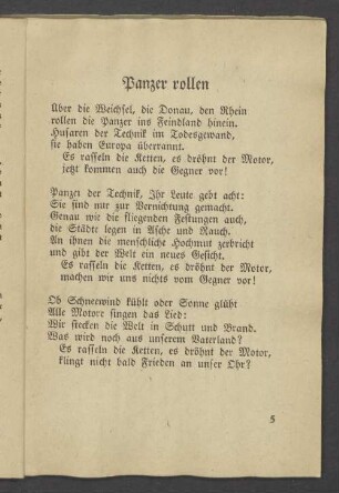 Panzer rollen