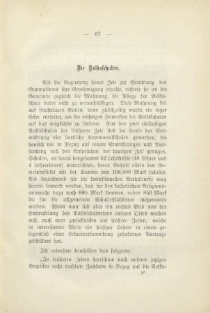 Die Volksschulen