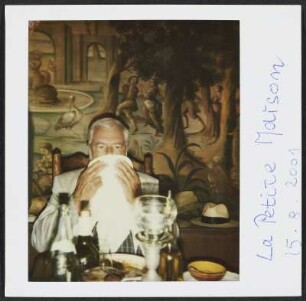 Wolfram Siebeck im Restaurant La Petite Maison de Cucuron