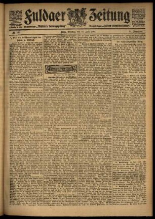 Ausgabe vom Montag, den 18. Juli 1904.