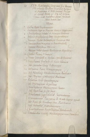 Sommerhalbjahr 1557. Rektorat Michael Rucker