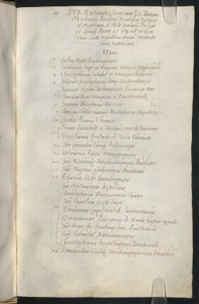 Sommerhalbjahr 1557. Rektorat Michael Rucker
