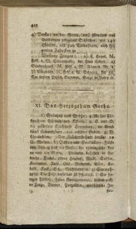 XI. Das Herzogthum Gotha.