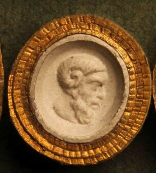 Profilkopf des Jupiter Ammon (Daktyliothek, Erstes Mythologisches Tausend)