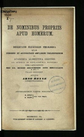 De nominibus propriis apud Homerum