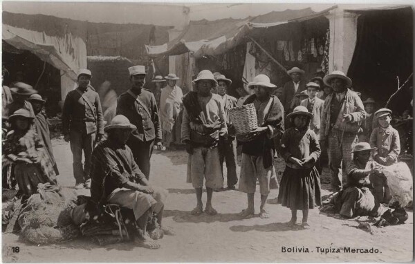 Market scene from Bolivia