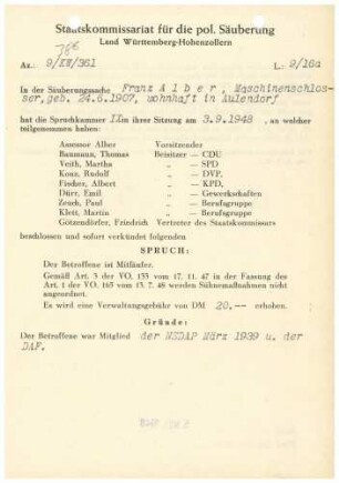 Alber, Franz