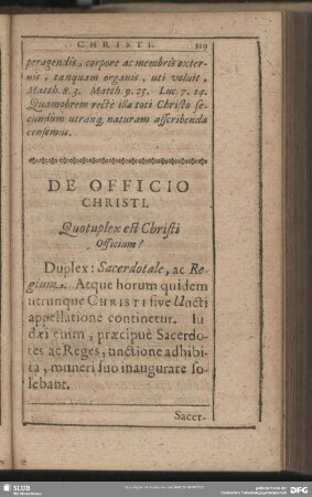 De Officio Christi