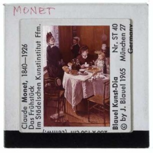 Monet, Das Mittagessen