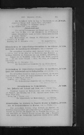 No. 161. Bekanntmachung des Konsulats der Republik Ecuador in Hamburg, betr. die Konsulatsfakturen für Ecuador, vom 15. Oktober 1885.