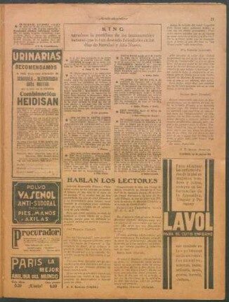 Hablan los lectores