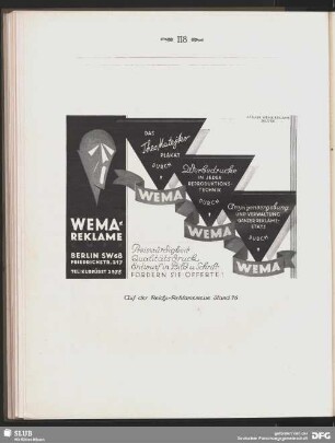 WEMA-Reklame