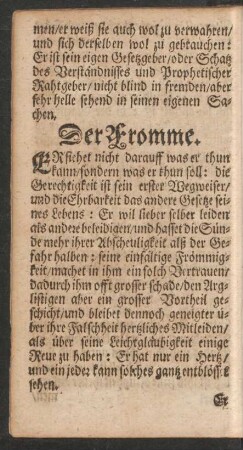 Der Fromme.