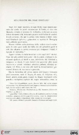 19: Sull' origine del nome Cristiano