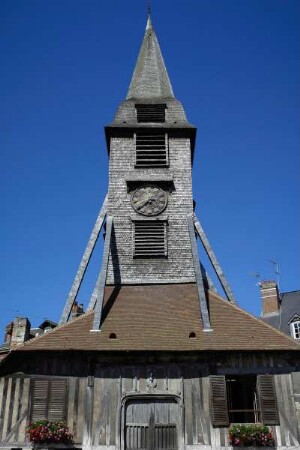 Frankreich. Basse Normandie. Calvados. Honfleur. Clocher Sainte Catharine. Glockenturm