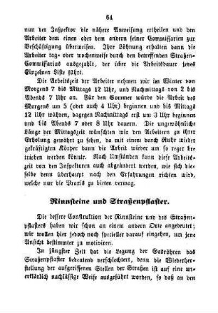 Rinnsteine und Straßenpflaster
