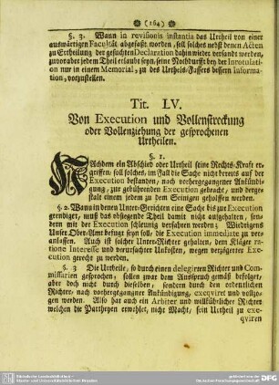 Tit. LV. Von Execution und Vollenstreckung oder Vollenzieung der gesprochenen Urtheilen