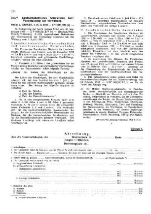 Landwirtschaftliches Schulwesen; hier: Vereinfachung der Verwaltung : [Amtliche Erlasse] ; [Amtlicher Teil]