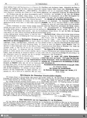 Eine Sonnenuhr aus der Sammlung R. von Kaufmann