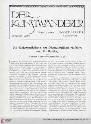 4/5: Die Gläserausstellung des Österreichischen Museums und ihr Katalog