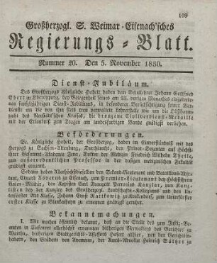 Nr. 20 : 5. November 1830