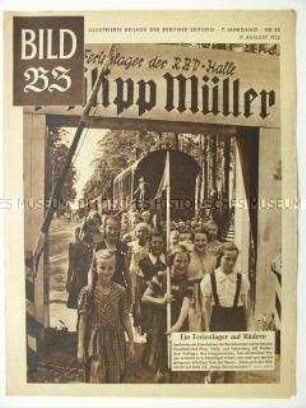 Illustrierte Beilage der "Berliner Zeitung" u.a. zu einem Kinderferienlager