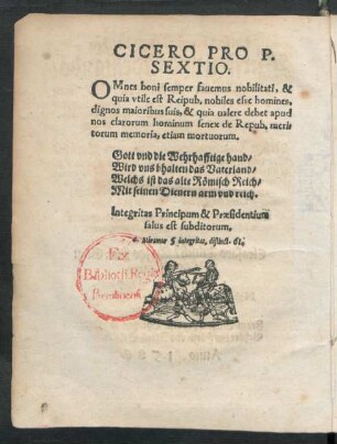 Cicero Pro P. Sextio.