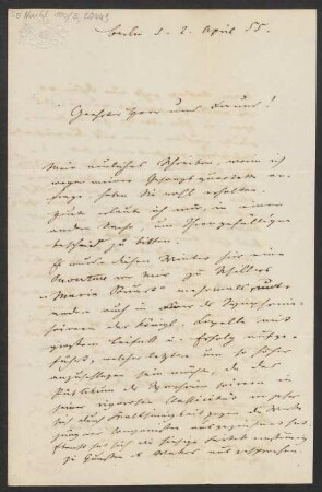 Brief an B. Schott's Söhne : 02.04.1855