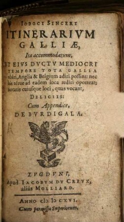 Itinerarium Galliae
