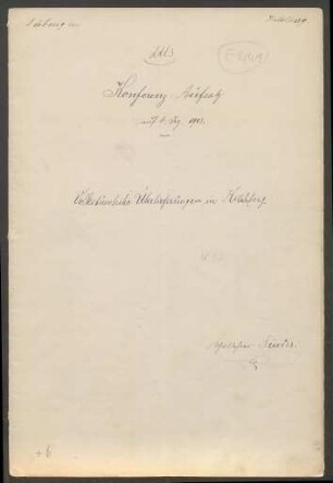 Konferenzaufsatz Kilchberg OA Tübingen