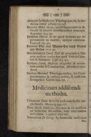 Medicinam addiscendi methodus.